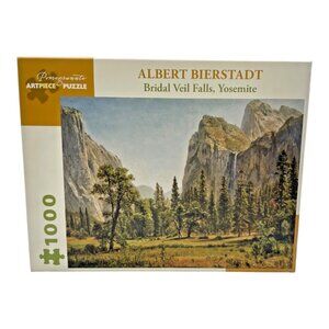 Pomegranate Bridal Veil Falls, Yosemite 1000 Pc Puzzle By Albert Bierstadt